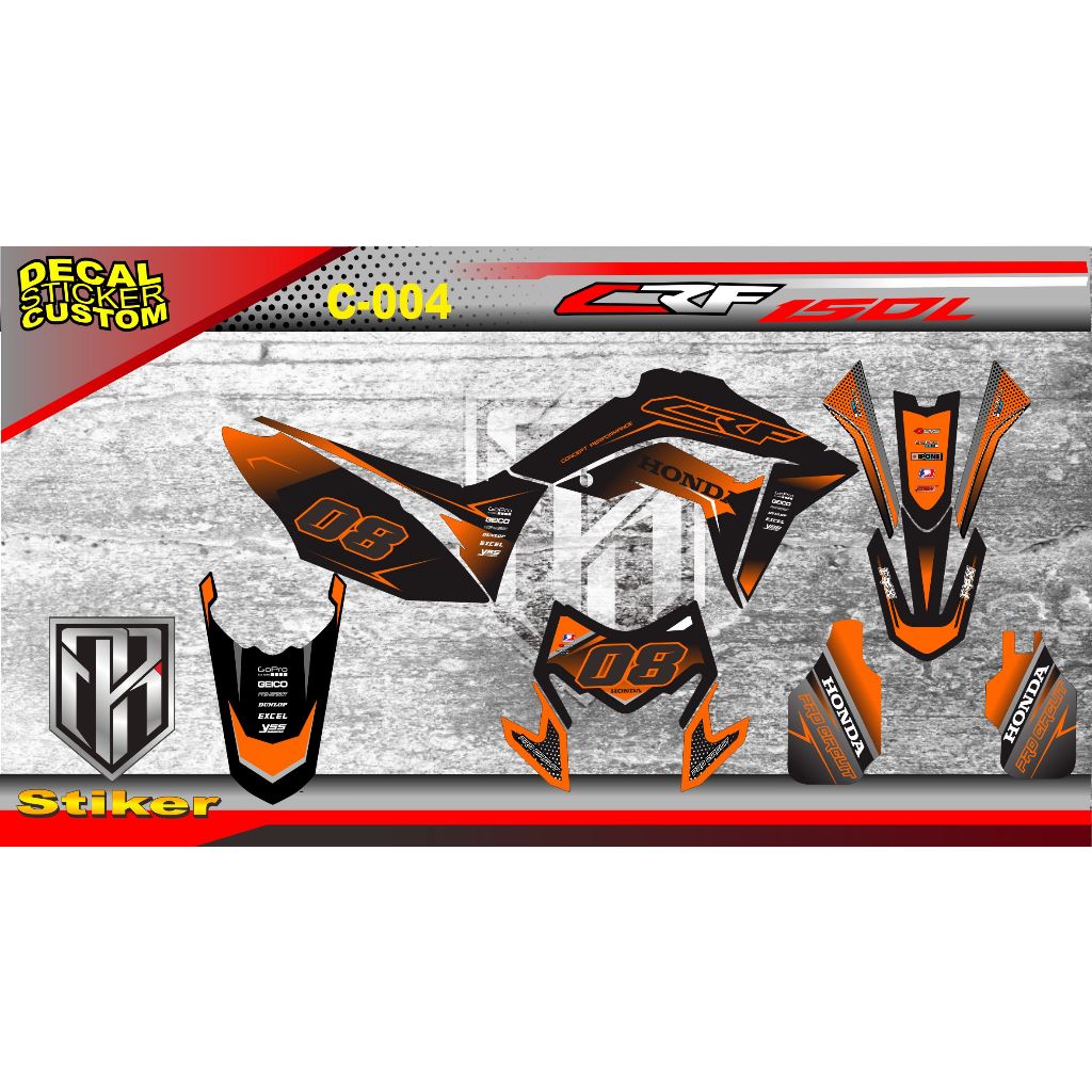 STRIPING-MOTOR-DECAL-CRF-150L-FULL-BODY-DECAL-SUPERMOTO-MOTO-CROSS-DECAL-CRF-SIMPEL-KEREN-DECAL-CRF-