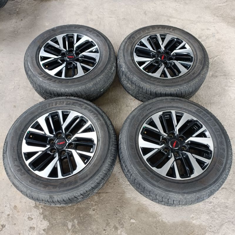 Velg Mobil Second Oem Fortuner TRD Ring 18 pcd 6x139.7 + Ban 265 60 R18