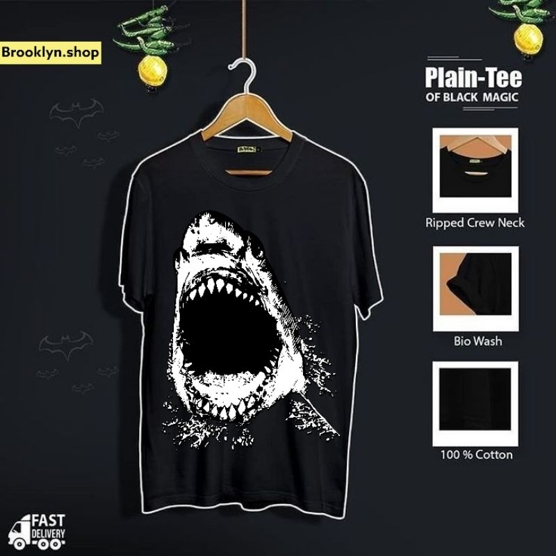 atasan pria kaos cowok distro keren hitam