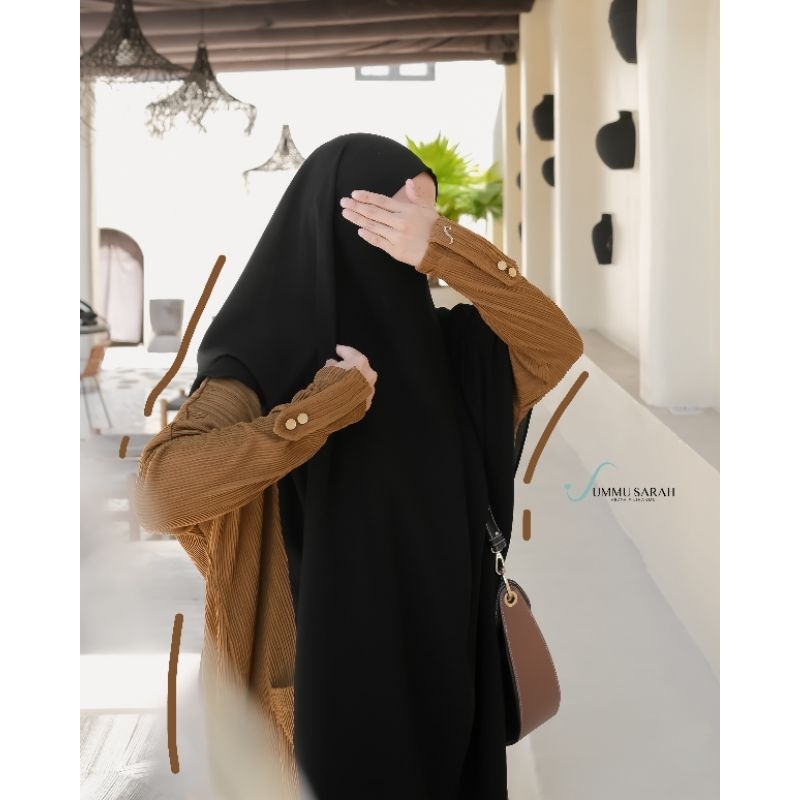 SARAH SERIES ABAYA BY UMMU SARAH | ABAYA SARAH BY UMSA | ABAYA KNIT PREMIUM | ABAYA UMMU SARAH TERBA