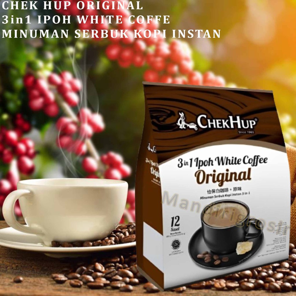

Minuman serbuk Kopi Instan * Chek Hup 3in1 * Ipoh White Coffee Original * 480gr