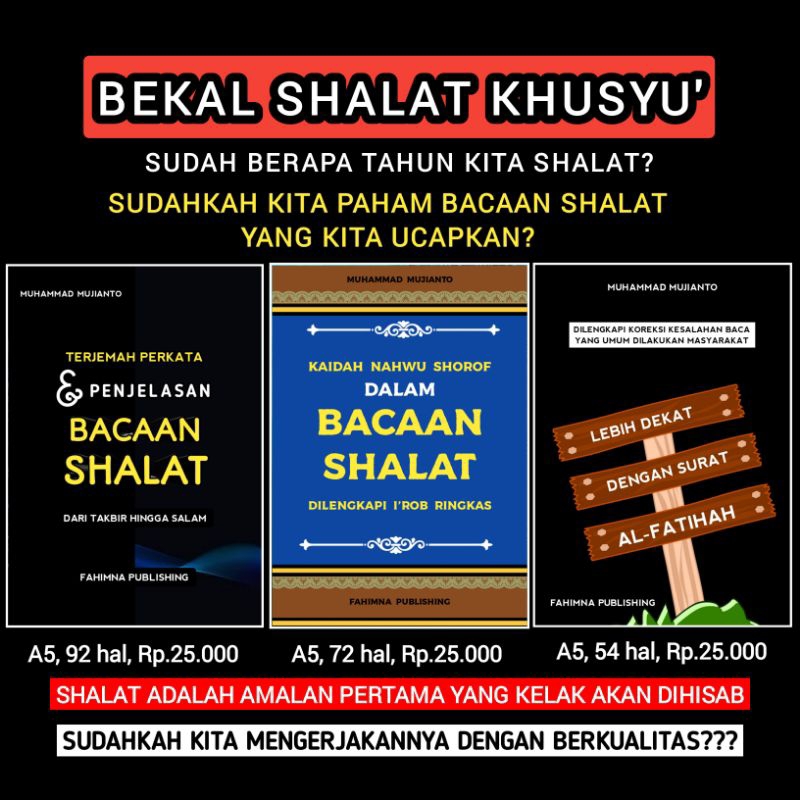 BEKAL SHALAT KHUSYUK PENJELASAN BACAAN SHALAT