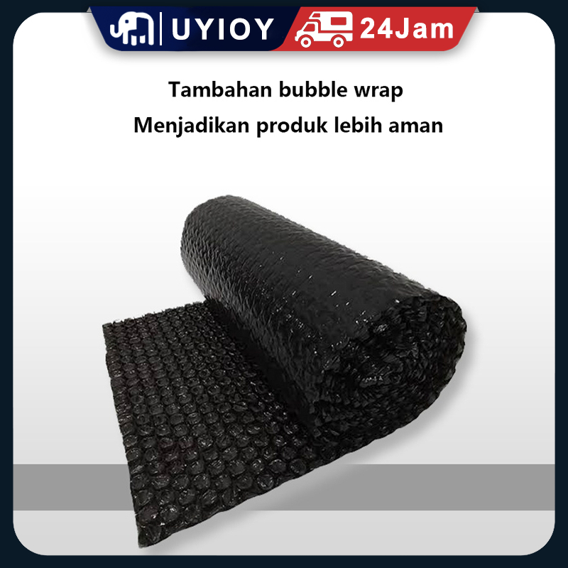

Tambahan packing bubble film agar produk lebih aman
