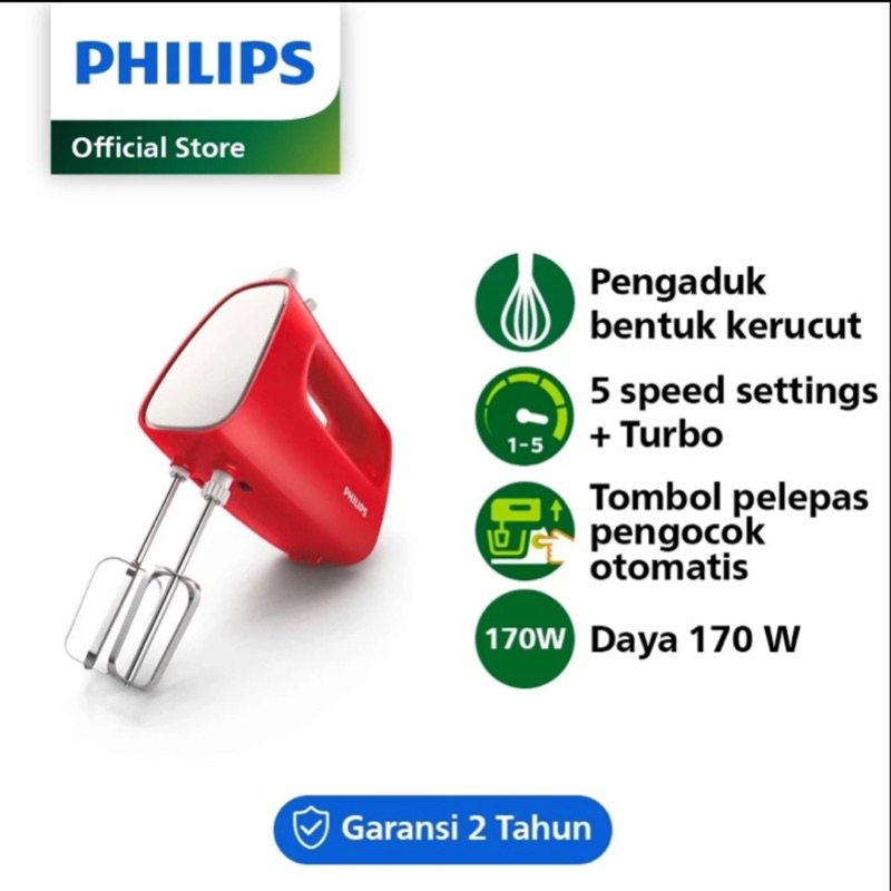 Philips Hand Mixer HR1552 / Mixer Tangan Philips HR 1552