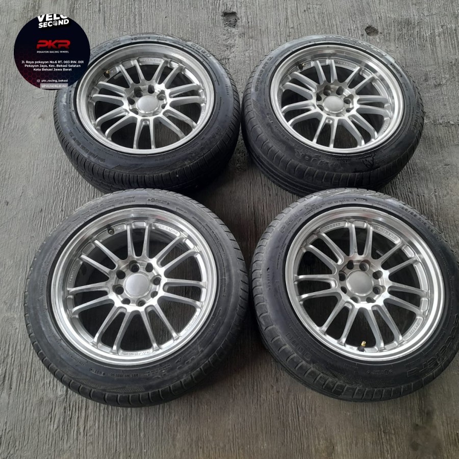 VELG  MOBIL BEKAS R15 LUBANG 4 RE30 R15X6,5 8X100-114,3 BAN PHI(2) 185 55 R15