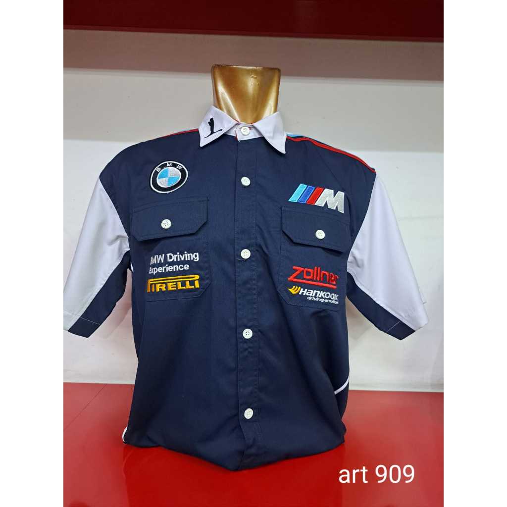 Baju Seragam Otomotif BMW, Baju Komunitas Moto GP, Kemeja Bordir F1