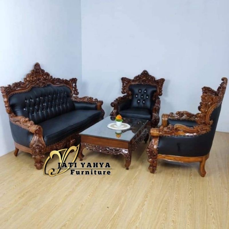 Kursi Tamu sofa jati mewah ganesha monaco