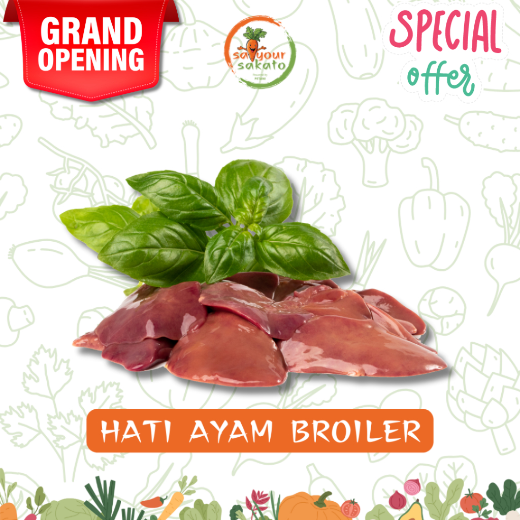 

Hati Ayam dan Ampela Broiler isi 10 - Saiyour Sakato