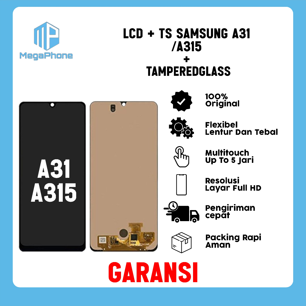 LCD + TS SAMSUNG A31/A315 ORI FULLSET GARANSI