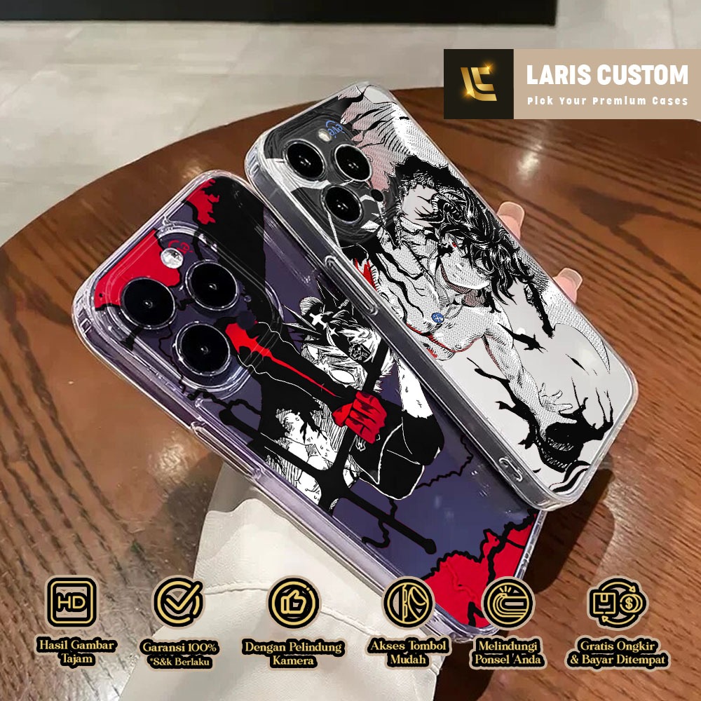 Case Oppo Reno 7 4G 6 PRO 5G F7 F9 F11 F11 Pro A1K 8 4G A76  Laris Custom [ BLACK COVER ] Casing Ben
