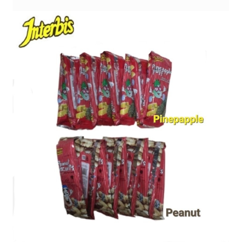 

Interbis Peanut Biscuits ( Renceng) / Interbis Biskuit Peanut kacang Pineapple Nenas Nanas