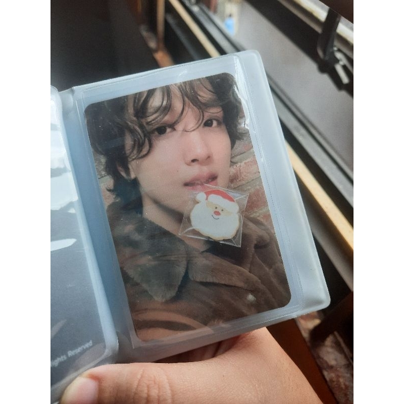 pink christmas photocard jaemin haechan wonbin nct dream riize