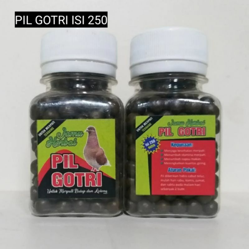 Pil Gotri Jamu Terbang Merpati Balap Kolong dll / isi 250 Butir - Indostross