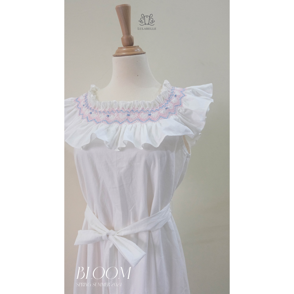 Lulabelle - ALYSSA DRESS - Hand Smocking and Embroidery Dress for Mom