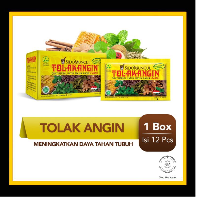 

Tolak angin cair + madu box isi 12 sachet
