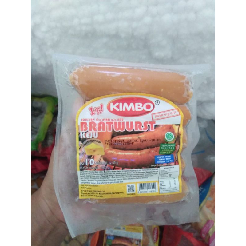 

Sosis Kimbo Bratwurst Keju isi 10