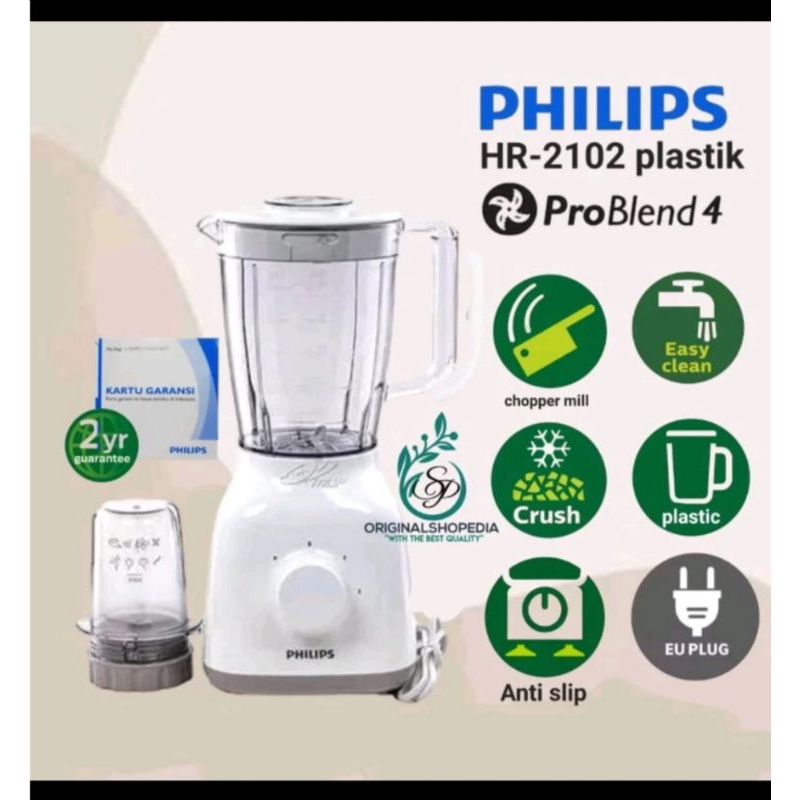 Blender Philips denganuz 4 Buah Mata Pisau Philips HR2102