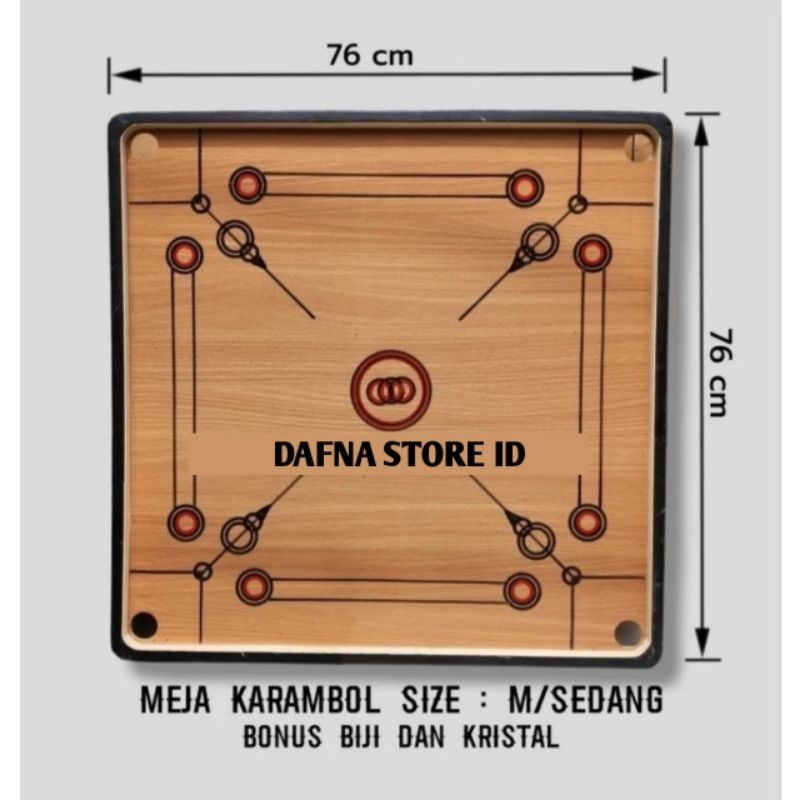MEJA KARAMBOL SEDANG UKURAN M BONUS KOIN DAN KRISTAL KHUSUS OJOL