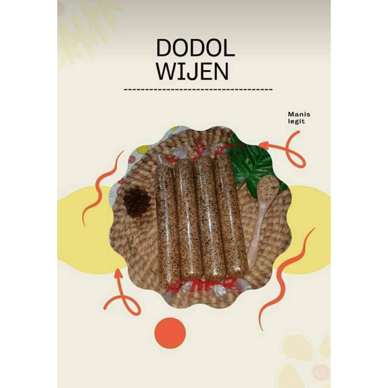 

Dodol Betawi Rasa Wijen 1kg (isi 4 lenjer)