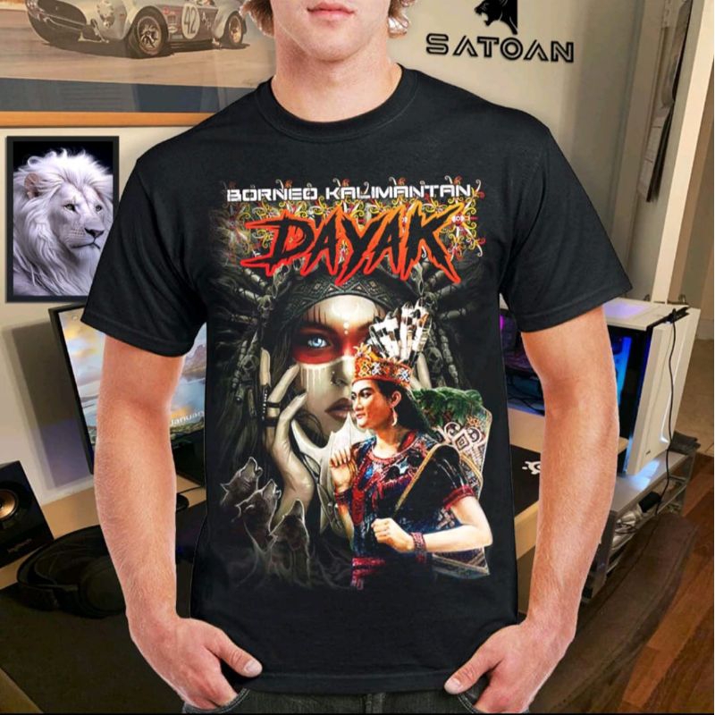 KAOS BORNEO KALIMANTAN DAYAK