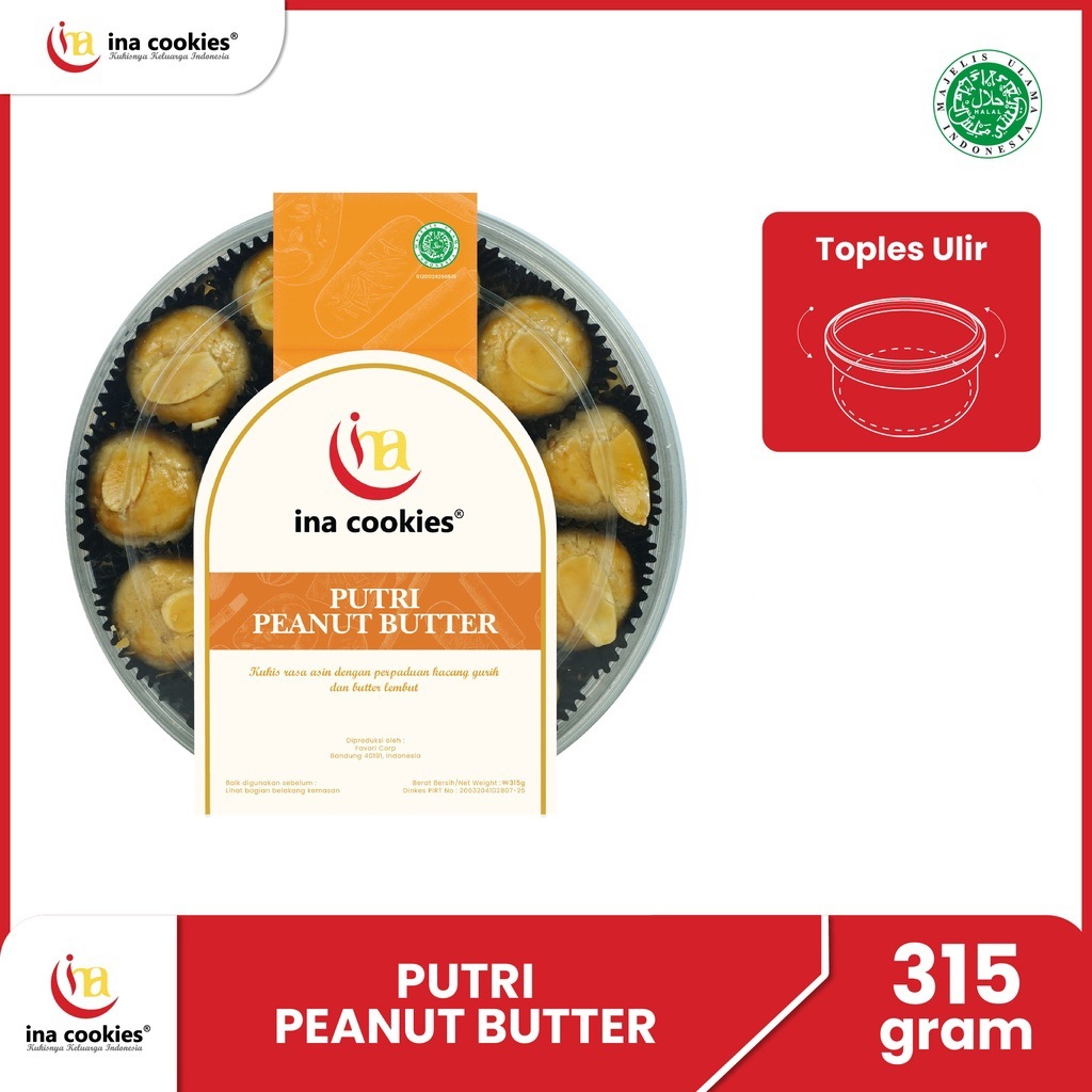 

Ina Cookies Putri Peanut Butter - Ina Cookies Sidoarjo