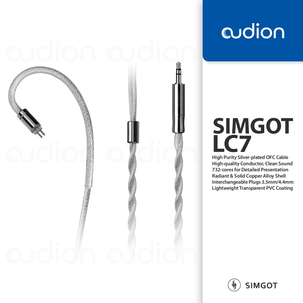 SIMGOT LC7 High Purity Silver-plated OFC Modular IEM Upgrade Cable