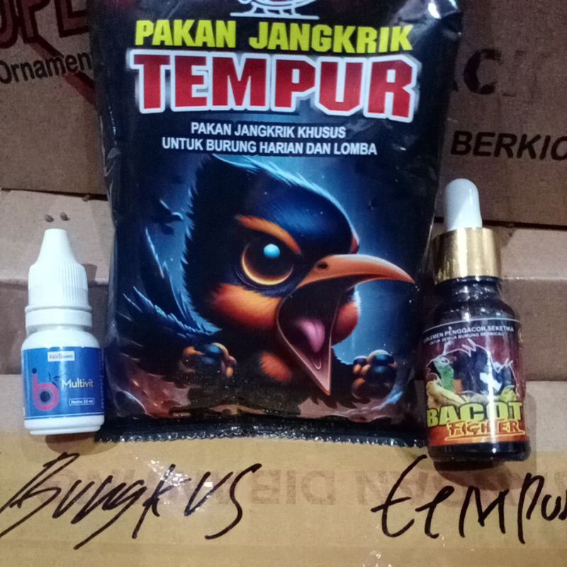 PAKET GACOR VITAMIN BURUNG BACOT FIGHTER IB MULTIVITAMIN PAKAN JANGKRIK TEMPUR