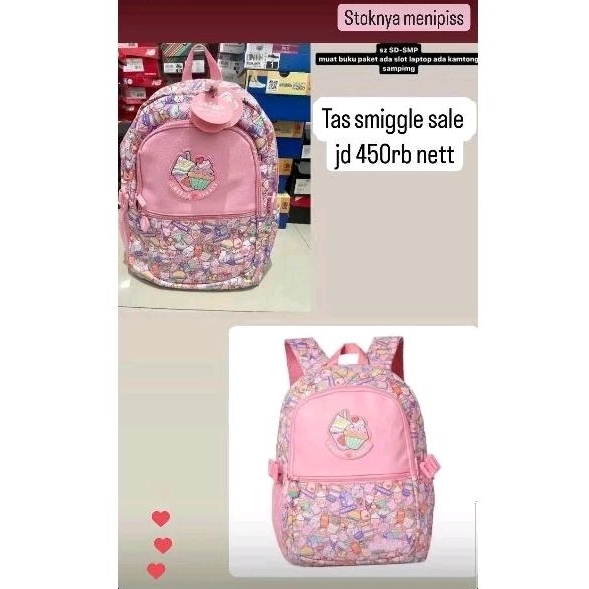 tas smiggle anak original store mall pink multi
