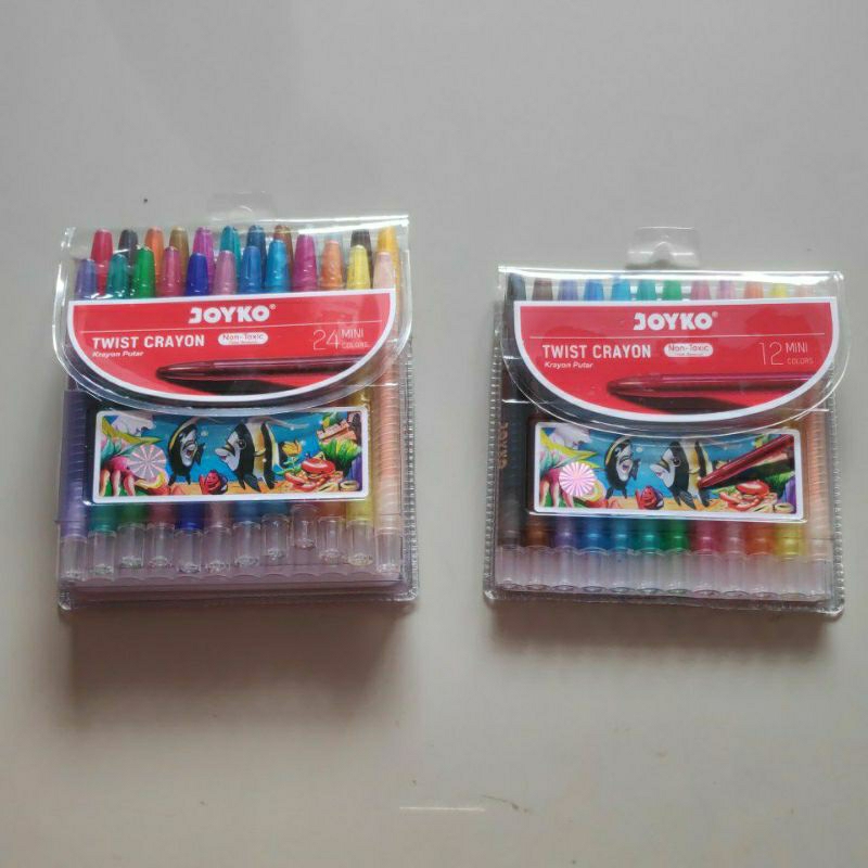 

Joyko Krayon Oil Pastel 12 Warna Twist Crayon Putar Non Toxic anak Menggambar