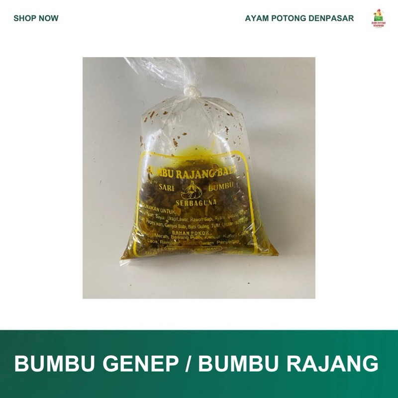 

BUMBU GENEP BUMBU RAJANG 500GR & 1KG PO 1 HARI