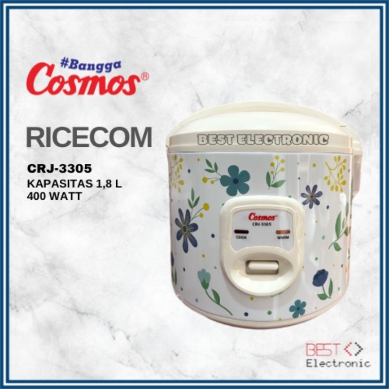 RICE COOKER COSMOS CRJ 3305 CRJ3305 CRJ-3305 1,8 LITER MAGIC COM COSMOS SURPRICE SERIES