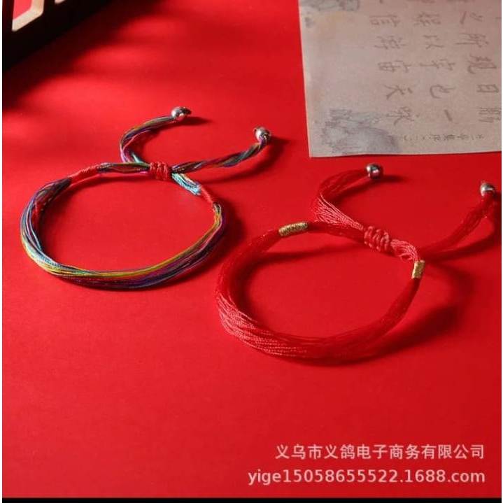 [M&B] GELANG TALI  Akesoris Tali Gelang simpul  warna-warni Gelang  tipis/Gelang polos/Gelang Mix
