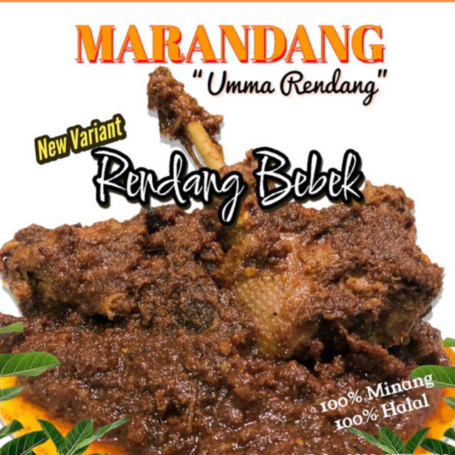

Rendang Bebek 250gr MARANDANG “Rendang Umma” Minang asli 100% HALAL