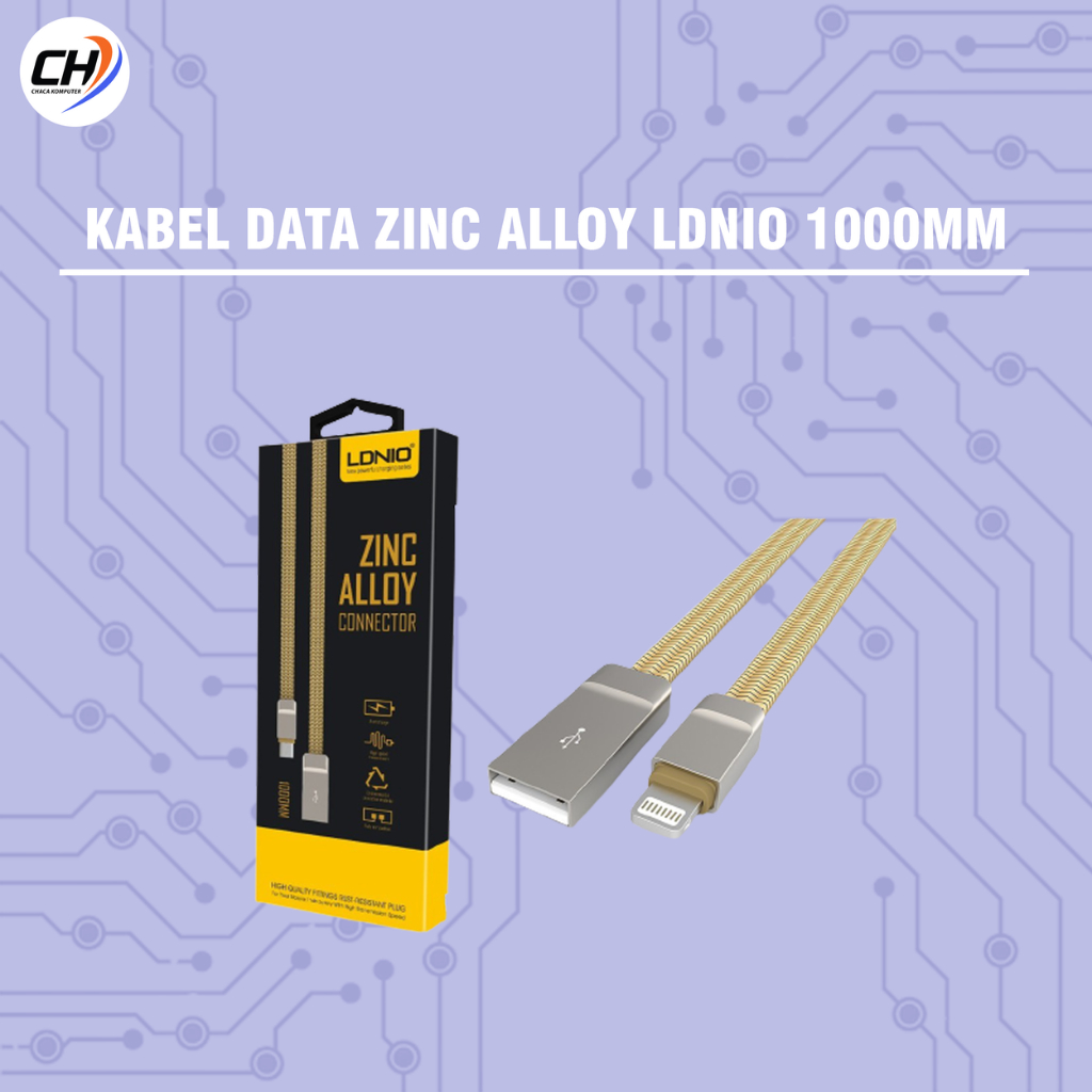 Kabel Data Zinc Alloy LDNIO 1000mm