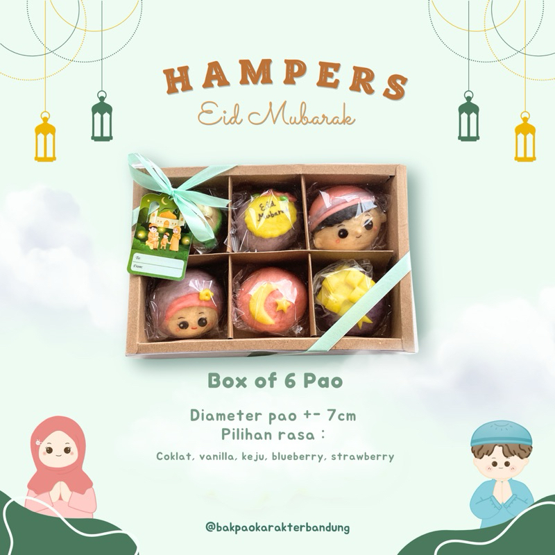 

HAMPERS LEBARAN BAKPAO KARAKTER LUCU