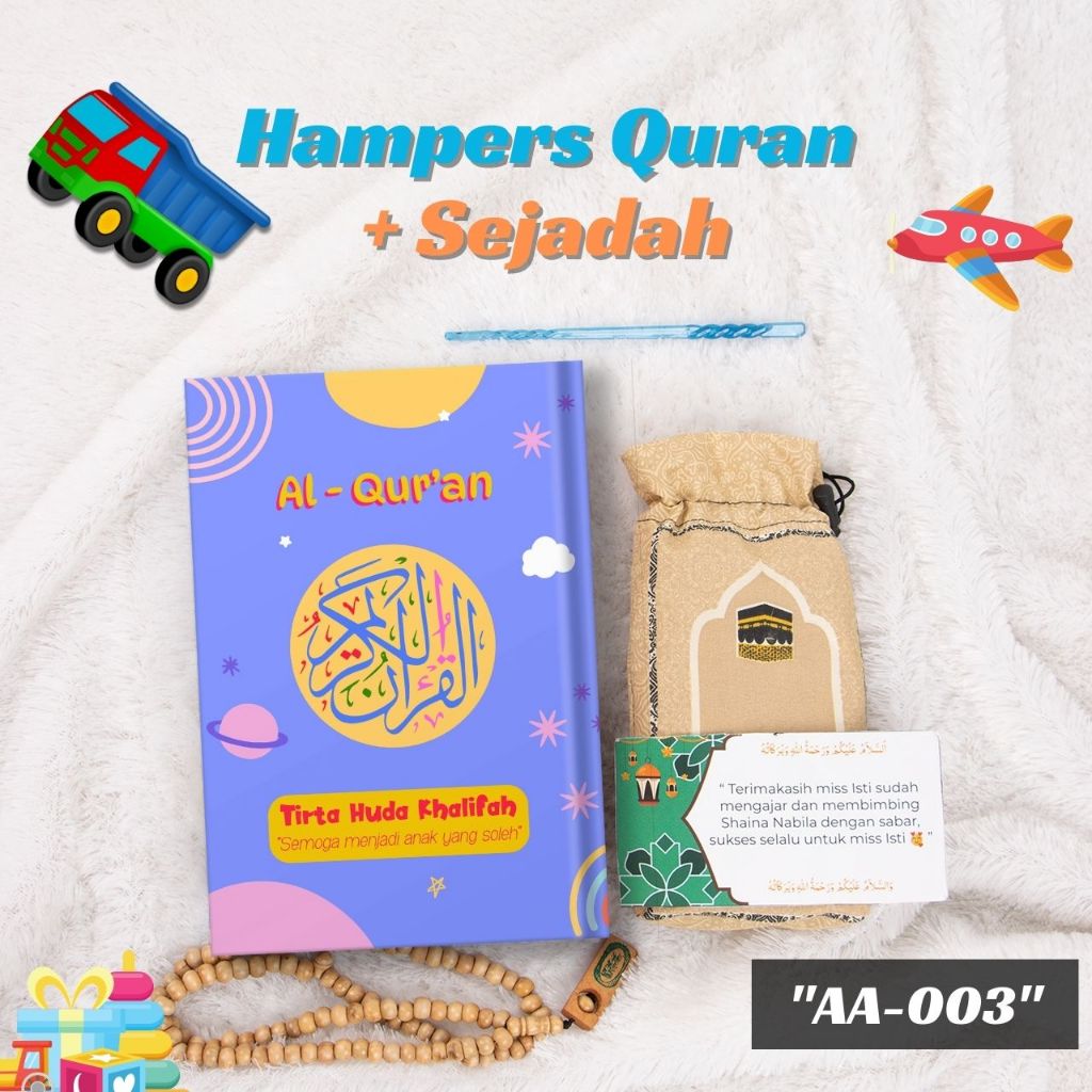 Sajadah dan Alquran Paket Hampers Idul Kado Guru Gift Set Pacar Anniversary Hadiah Ulang Tahun