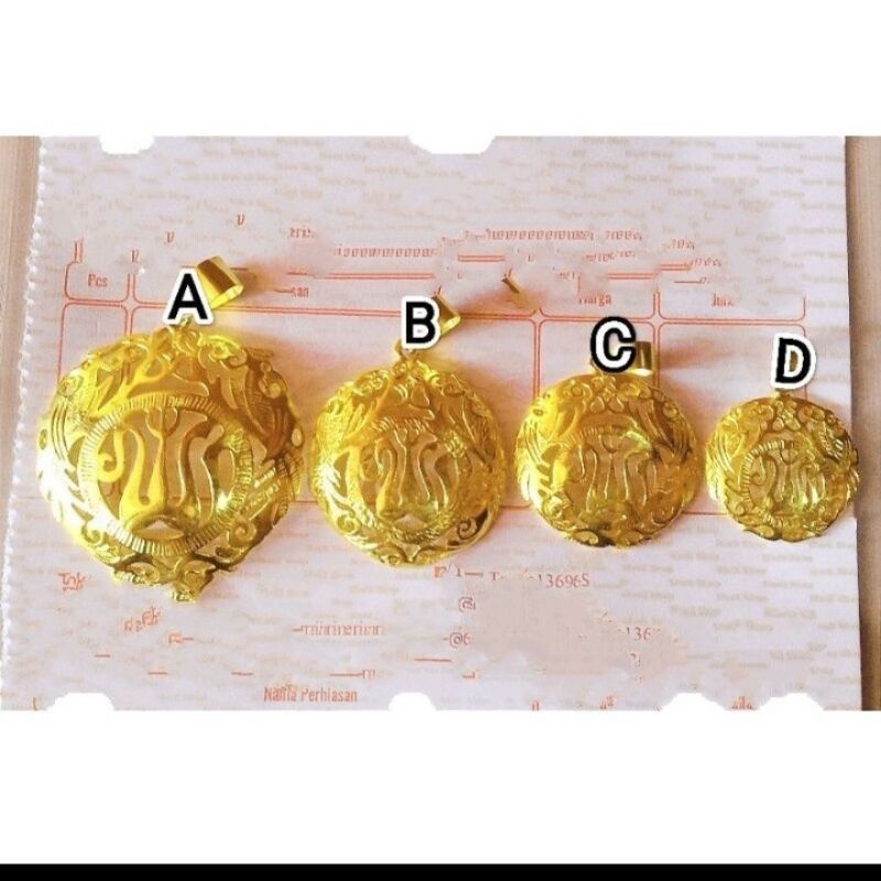 LIONTIN MAINAN KALUNG BANDUL KALUNG LAPIS EMAS 24K