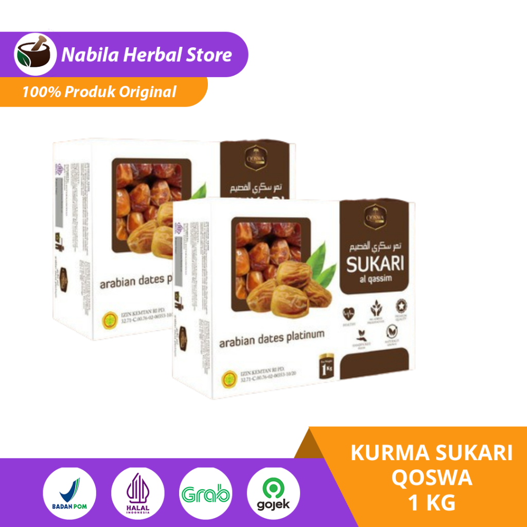 

Kurma Sukari Qoswa Al Qosim Premium - 1 Kg