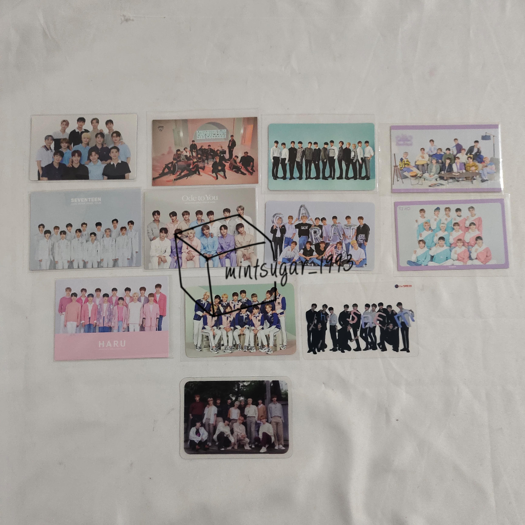 [ INCLUDE PACKING ] PHOTOCARD SEVENTEEN OT13 ALL MEMBER ( ELITE THE SAEM DICON 2017 TC HARU 2019 JAP
