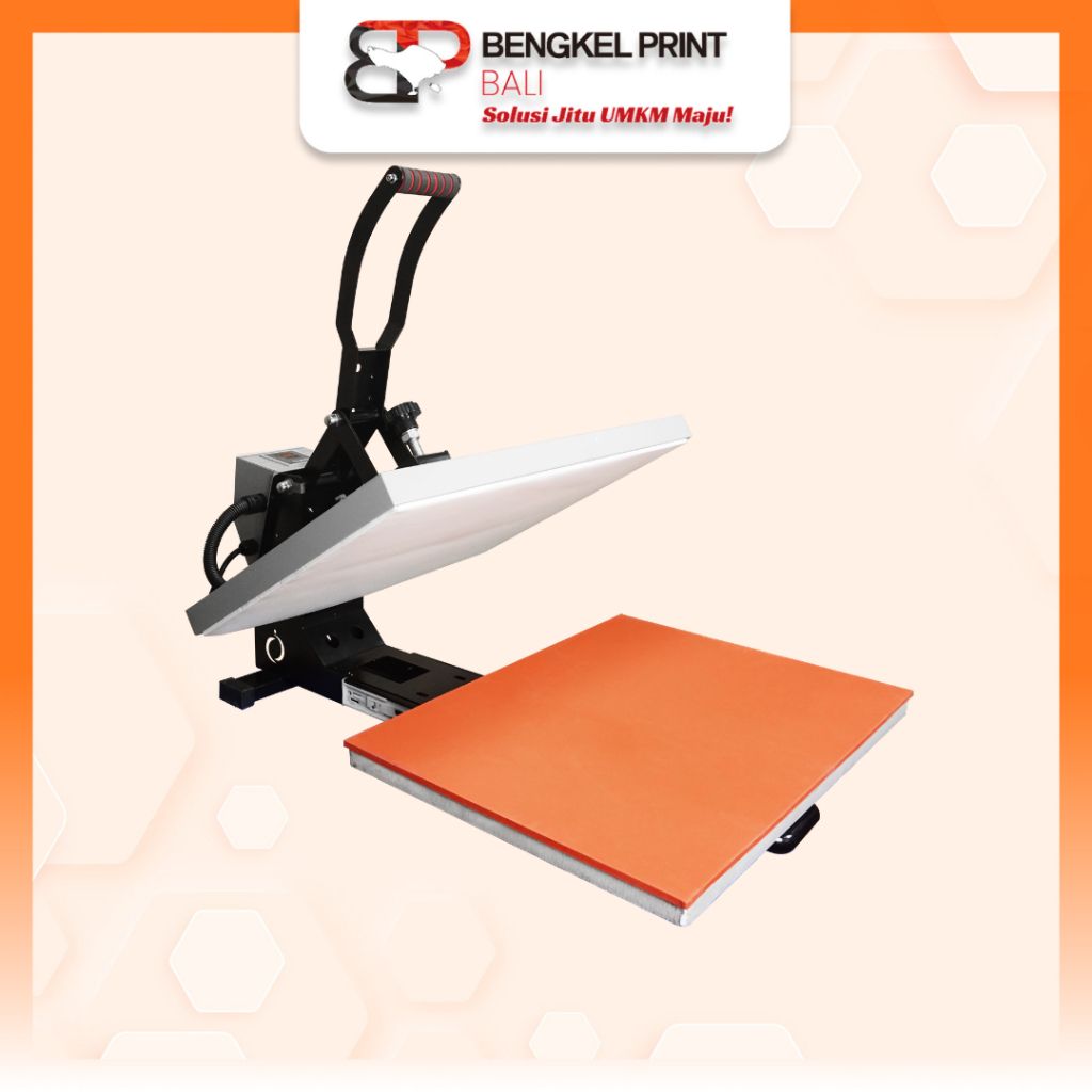 Plain Hot Press 40cm x 60cm 1800 Watt | Mesin Press Kaos Riecat | Heat Press
