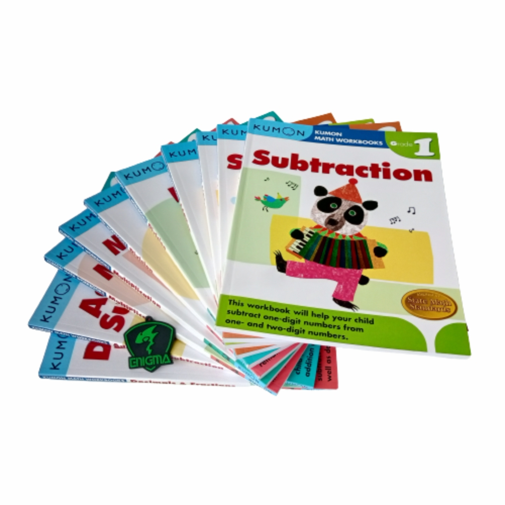 BUKU KUMON MATH WORKBOOK SET ISI 10 BUKU BAHASA INGGRIS - DNAZONE
