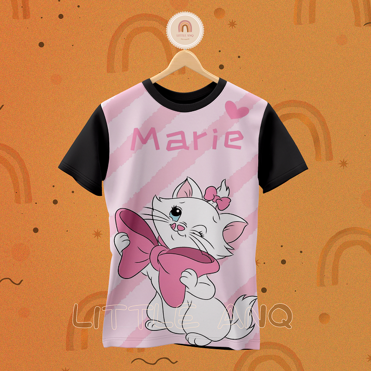 Little ANQ - Kaos anak MARIE CAT-2 baju anak MARIE CAT-2 (1-12 tahun)