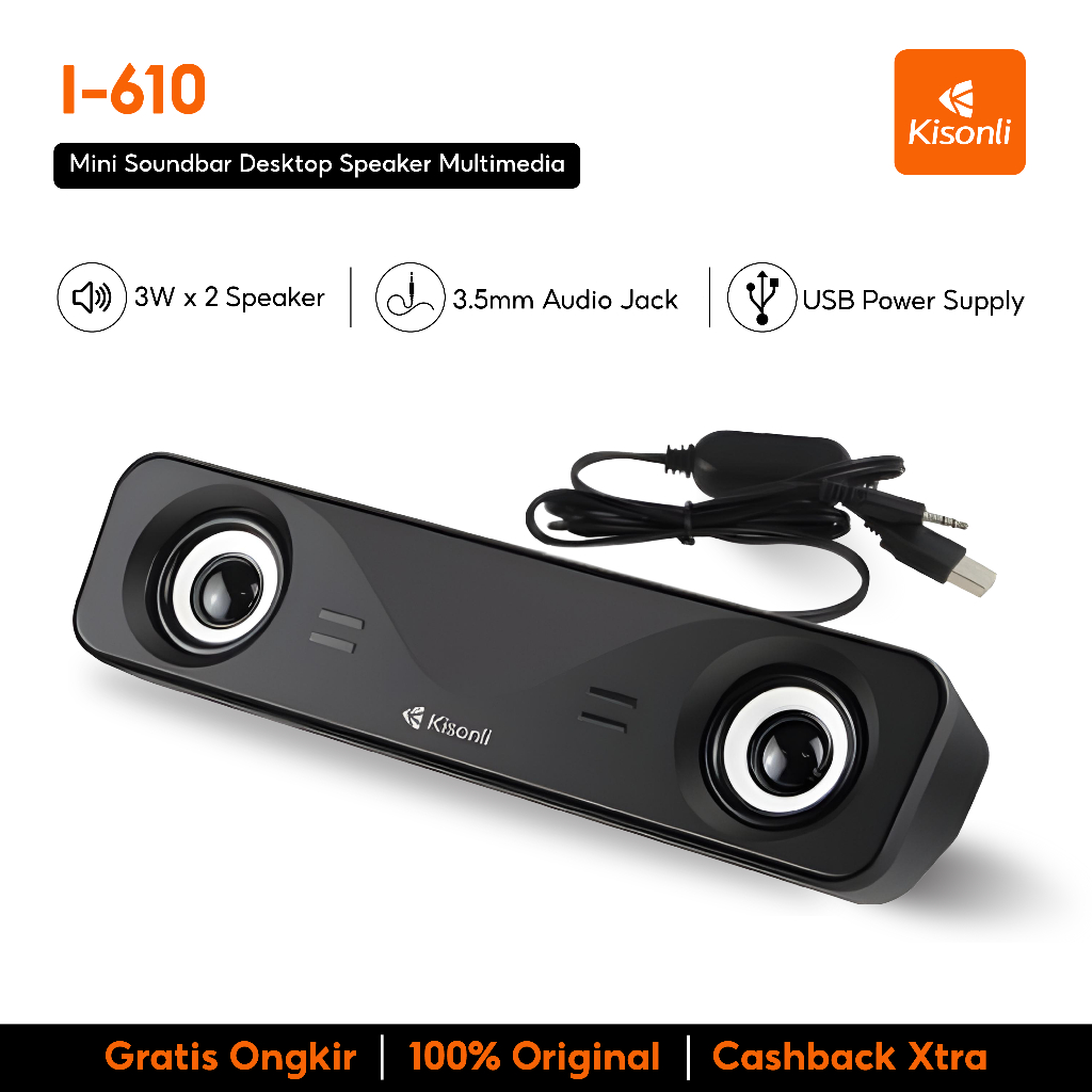 Kisonli Speaker Laptop / Komputer Soundbar I-610