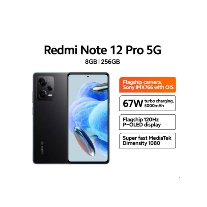 HP XIAOMI REDMI NOTE 12 PRO 5G 8/256 GB - XIOMI MI NOT 12 PRO 5G RESMI