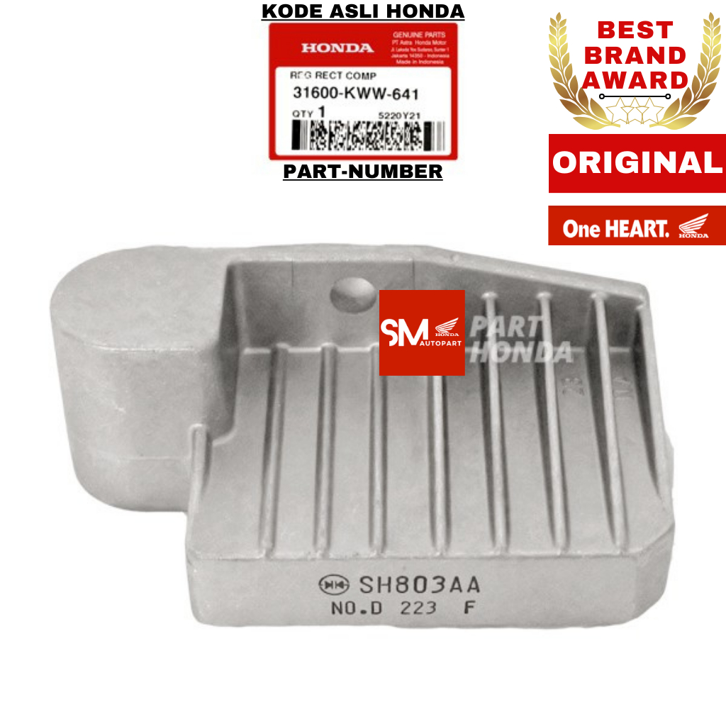 31600-KWW-641 Regulator Rectifier Kiprok Revo Fi Injeksi