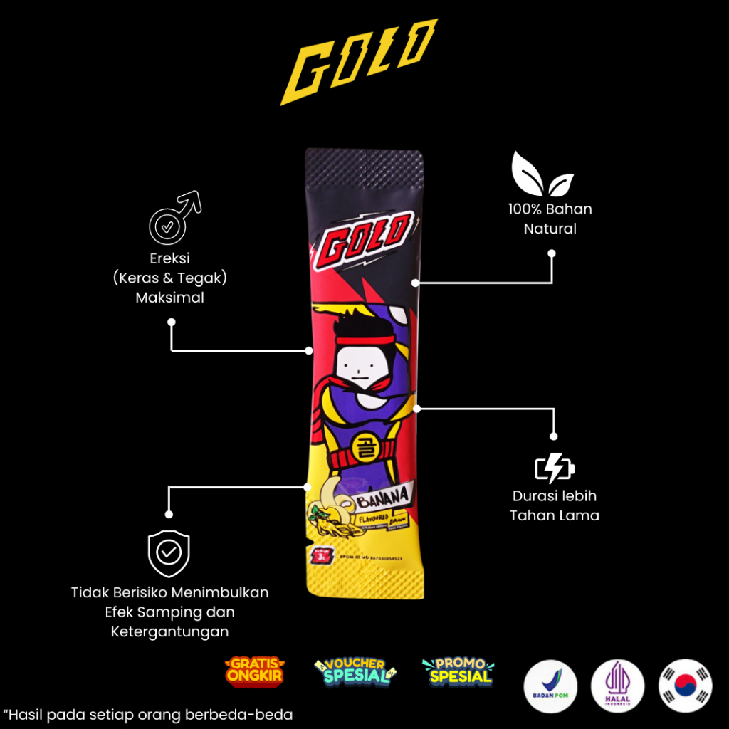 

Golo Gingseng Minuman Serbuk Herbal Rasa Banana