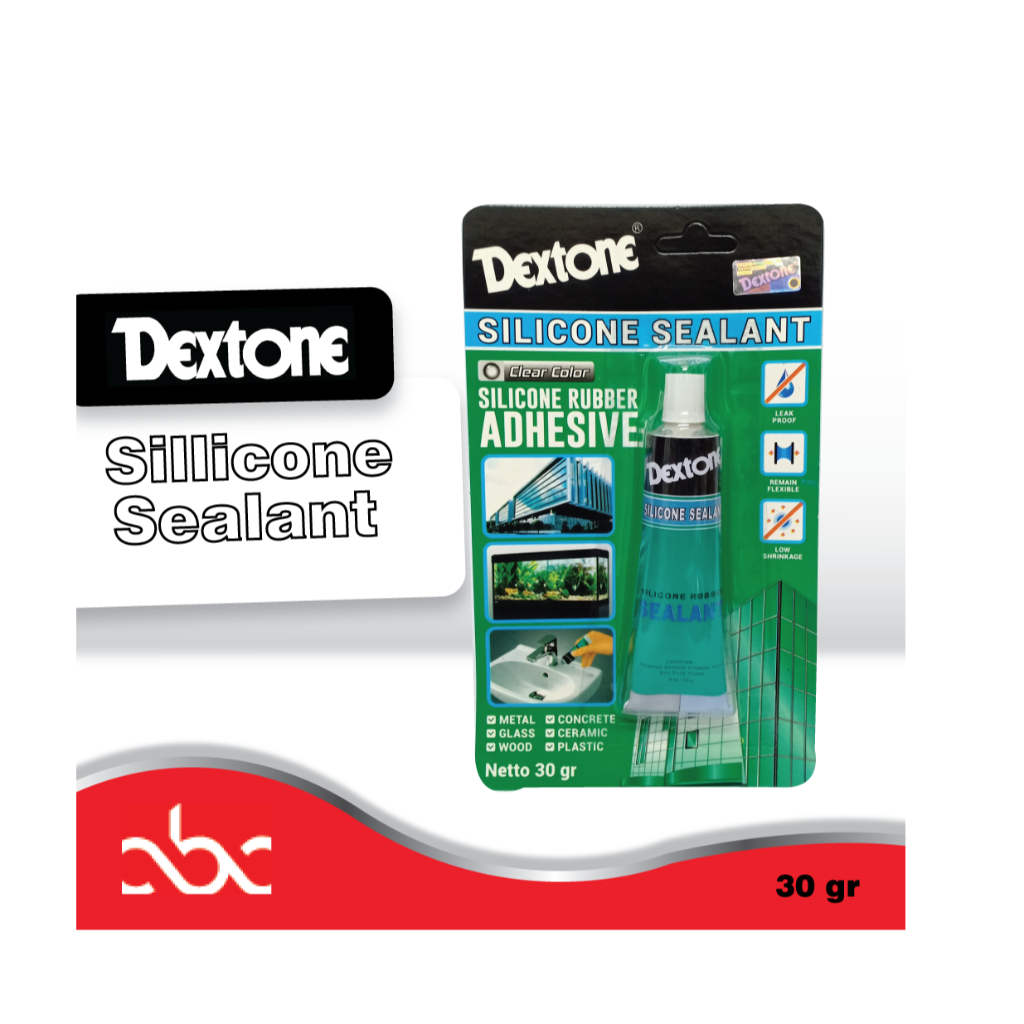 

Dextone Lem Silicone Sealant Rubber Adhesive 30Gram Termurah Berkualitas