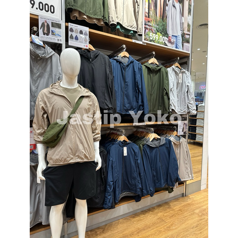 MEN Jaket Parka Reversibel (Water-Repellent) UNIQLO