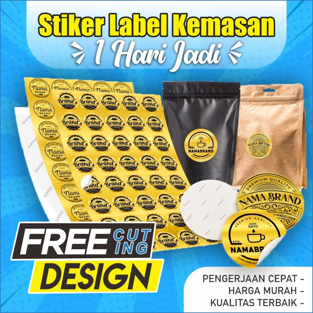 

CETAK LABEL MAKANAN / STIKER LABEL ONLINE
