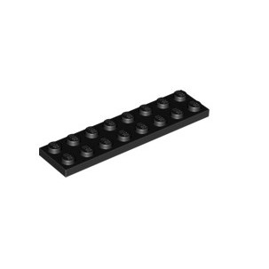 Lego Black Part 3034 Plate 2 x 8